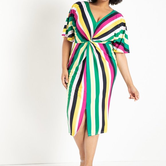 Eloquii Dresses & Skirts - Eloquii V-Neck Twist Front Dress